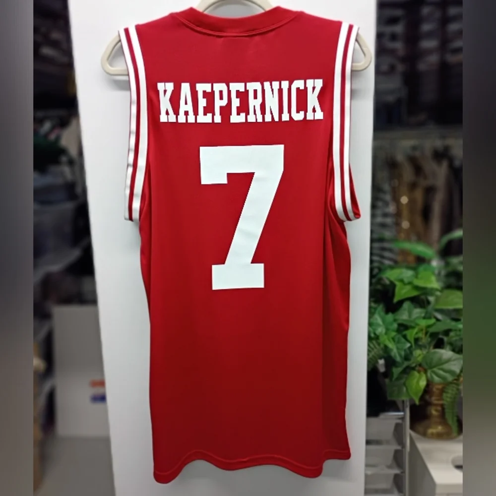 Colin Kaepernick #7 San Francisco 49ers Red Sleeveless Jersey